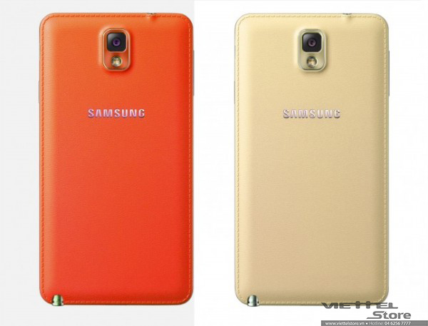 Galaxy Note 3 có thêm phiên bản vàng nhạt và đỏ cam  